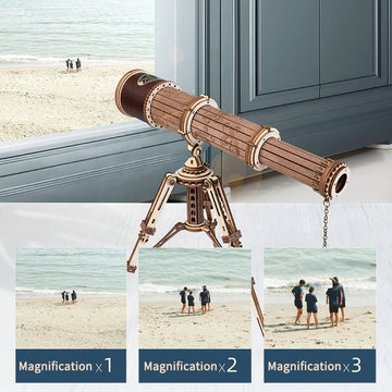 Wooden Puzzle Monocular Telescope